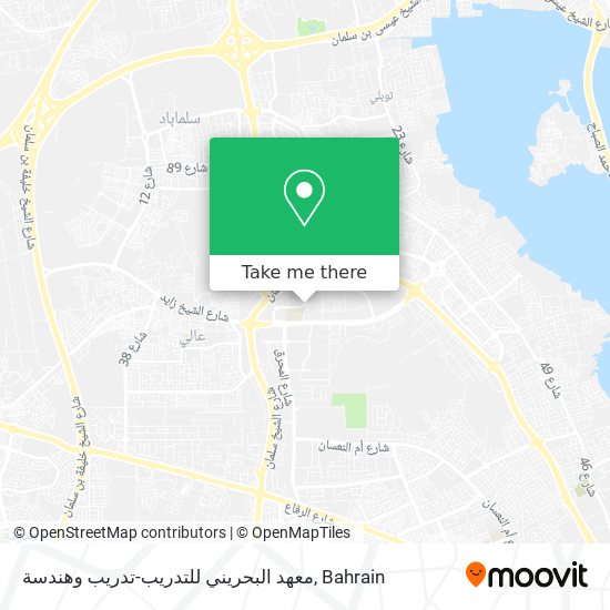 معهد البحريني للتدريب-تدريب وهندسة map