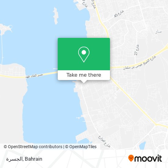 الجسرة map