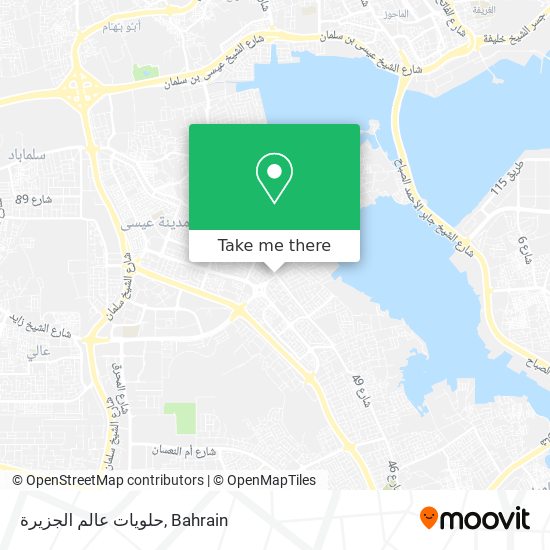 حلويات عالم الجزيرة map