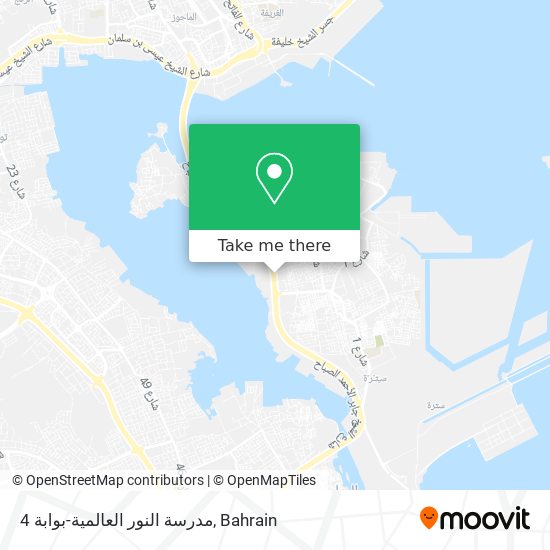 مدرسة النور العالمية-بوابة 4 map