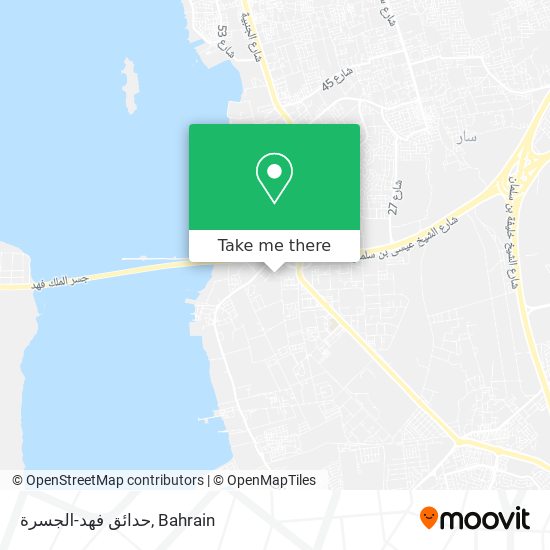 حدائق فهد-الجسرة map