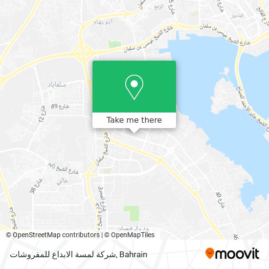 شركة لمسة الابداع للمفروشات map