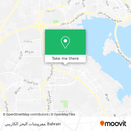 مفروشات البحر الكاريبي map