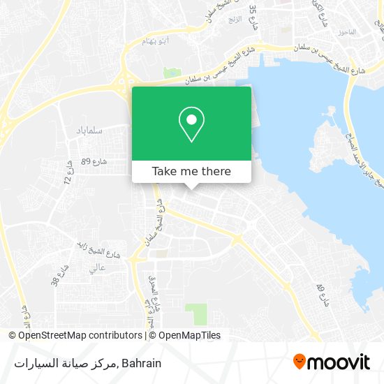 مركز صيانة السيارات map