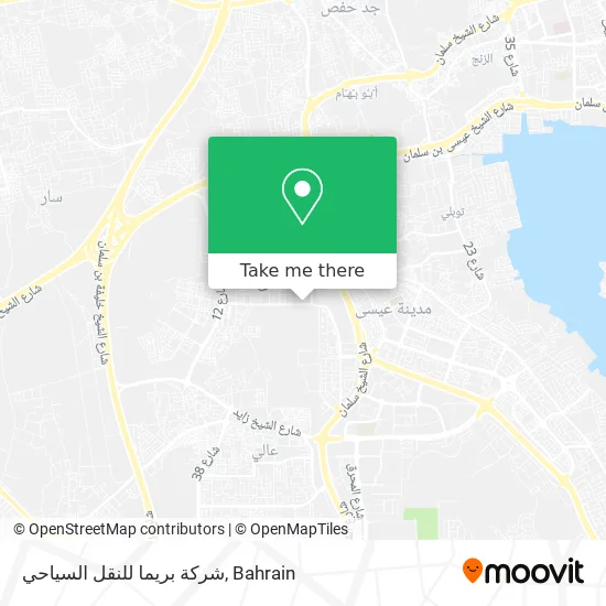 شركة بريما للنقل السياحي map