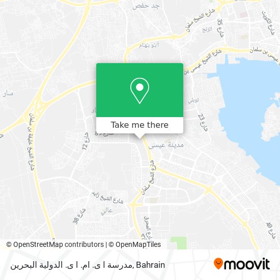 مدرسة ا ى. ام. ا ى. الدولية البحرين map