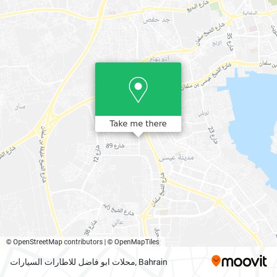 محلات ابو فاضل للاطارات السيارات map