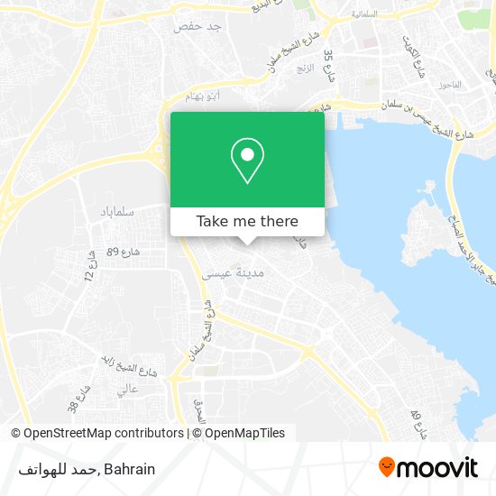 حمد للهواتف map