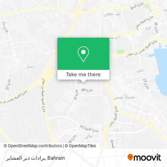 برادات دير العشاير map