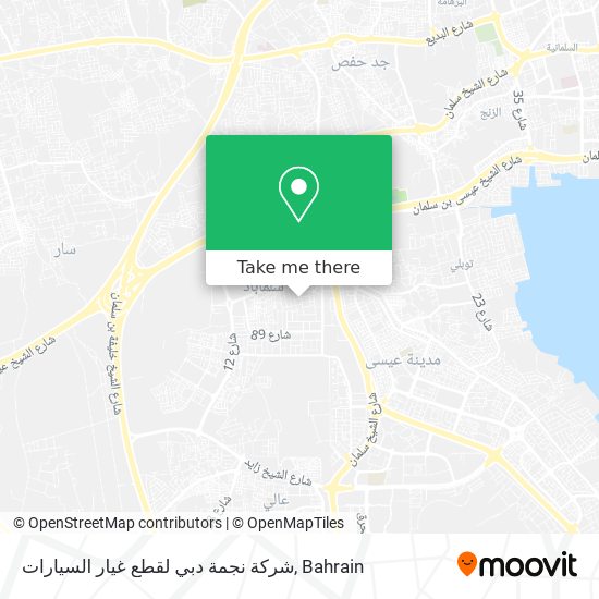 شركة نجمة دبي لقطع غيار السيارات map