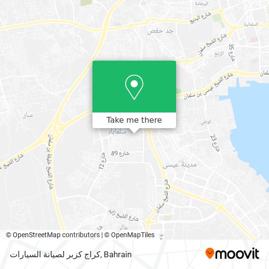 كراج كزبر لصيانة السيارات map