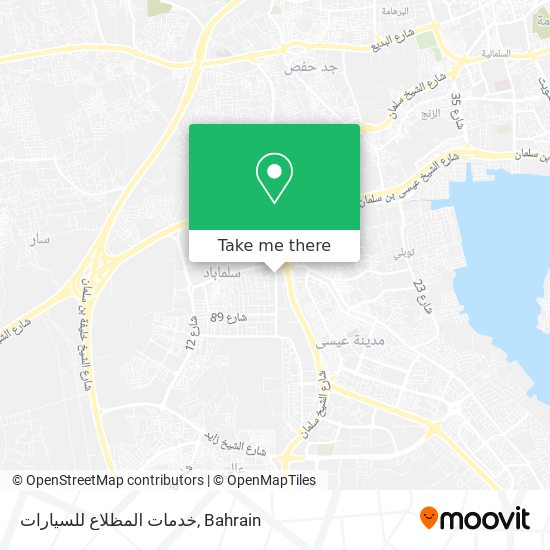 خدمات المظلاع للسيارات map