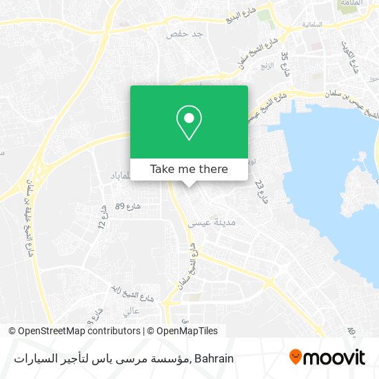 مؤسسة مرسى ياس لتأجير السيارات map