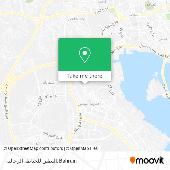 البطين للخياطة الرجالية map