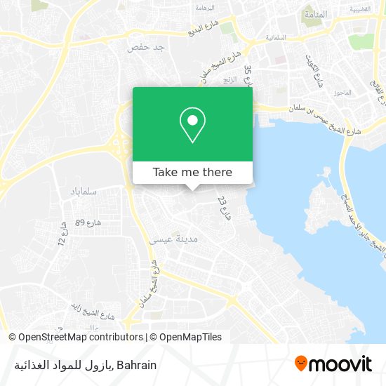 يازول للمواد الغذائية map