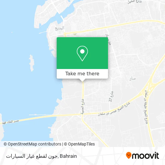 جون لقطع غيار السيارات map