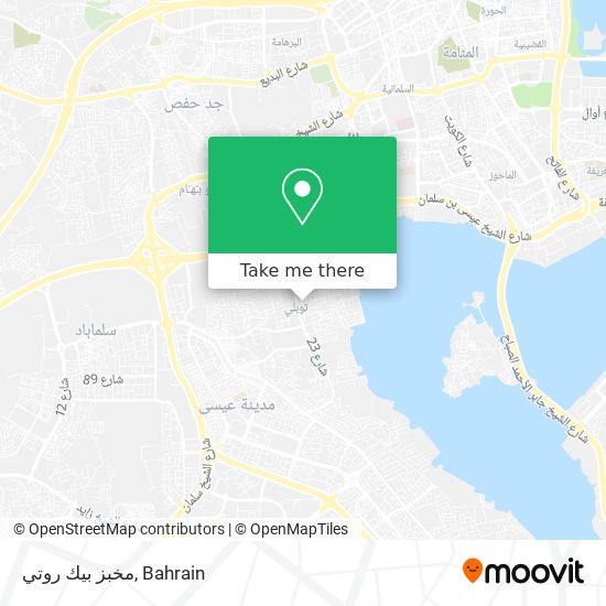 مخبز بيك روتي map