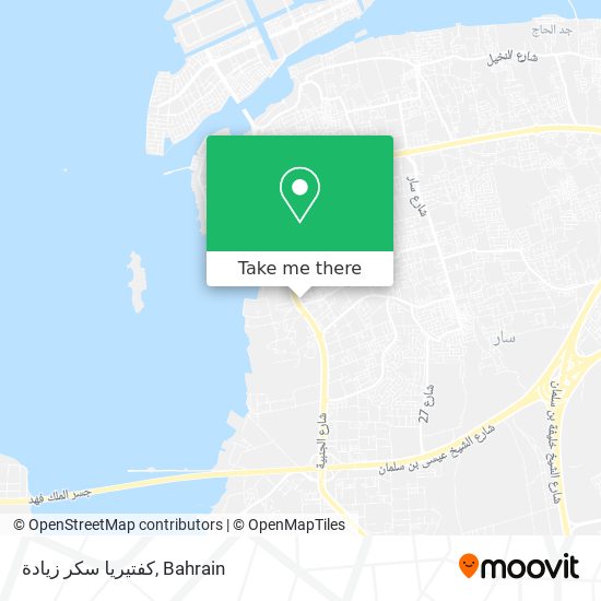 كفتيريا سكر زيادة map