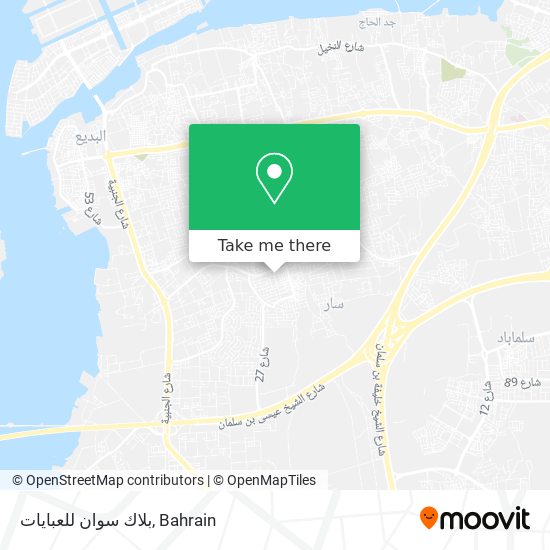 بلاك سوان للعبايات map