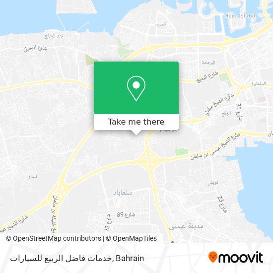 خدمات فاضل الربيع للسيارات map