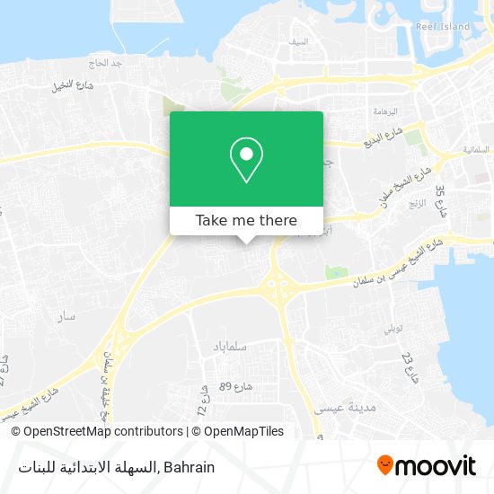 السهلة الابتدائية للبنات map