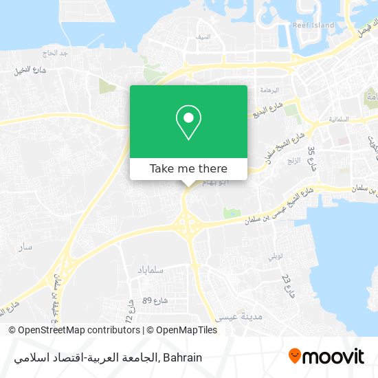 الجامعة العربية-اقتصاد اسلامي map