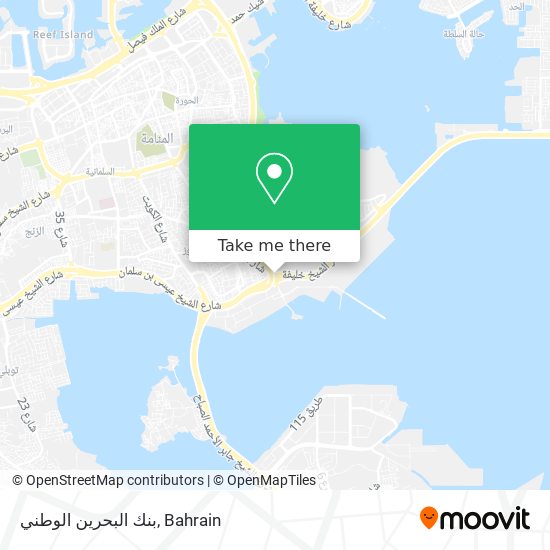 بنك البحرين الوطني map