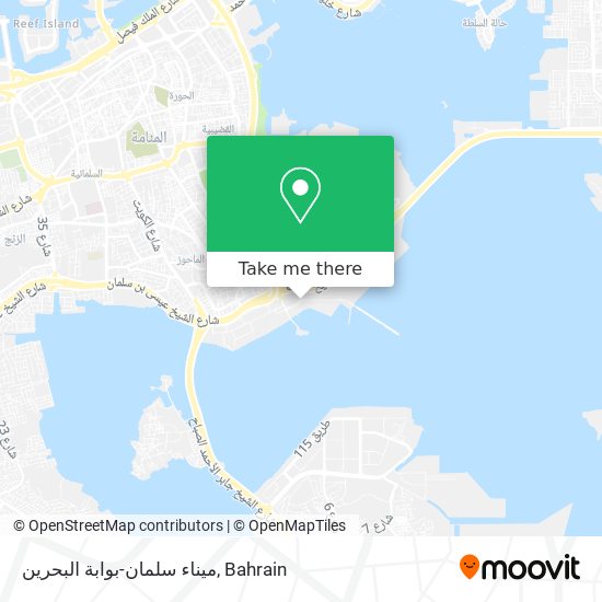 ميناء سلمان-بوابة البحرين map