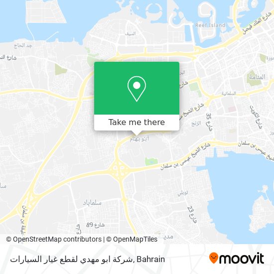 شركة ابو مهدي لقطع غيار السيارات map