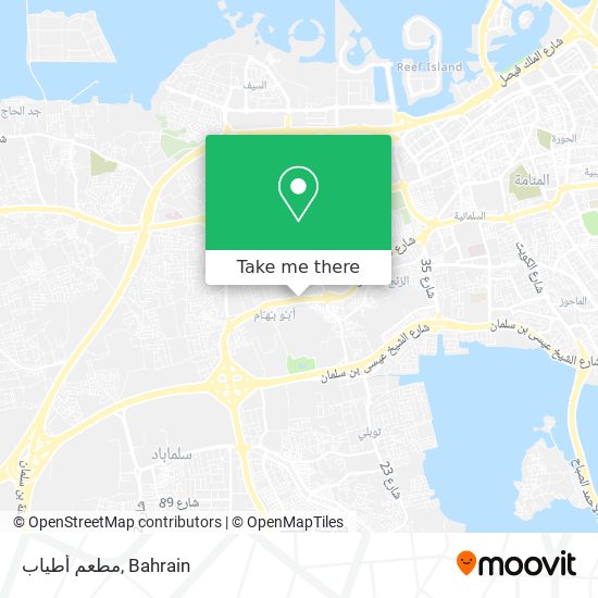 مطعم أطياب map