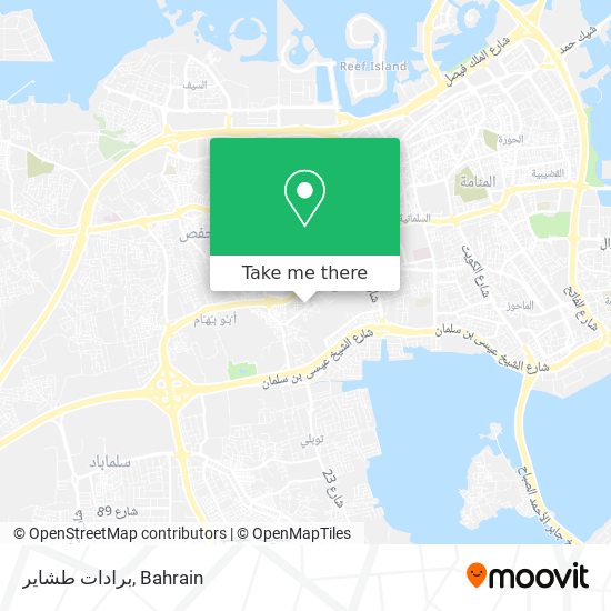 برادات طشاير map