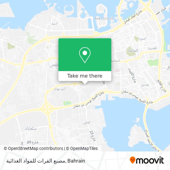 مصنع الفرات للمواد الغذائية map