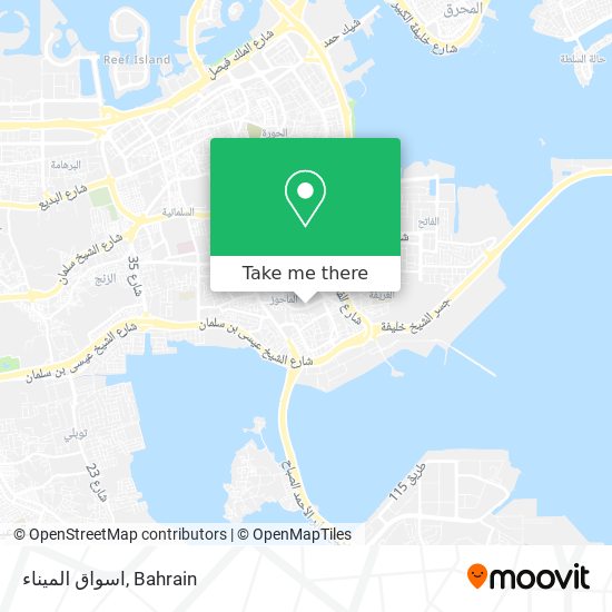 اسواق الميناء map