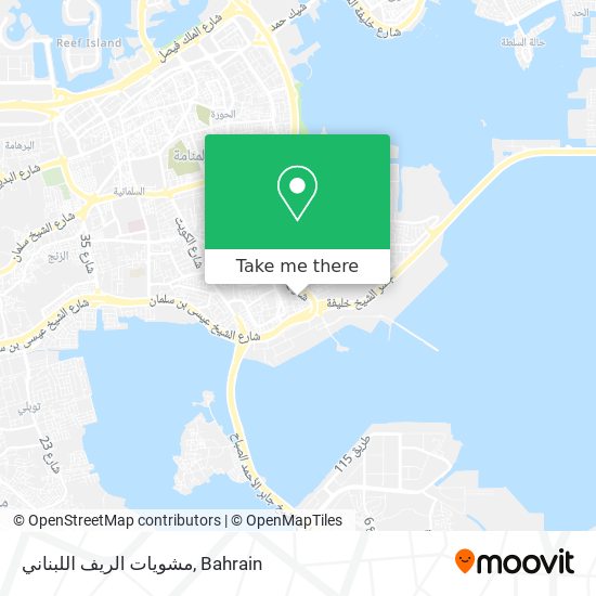 مشويات الريف اللبناني map