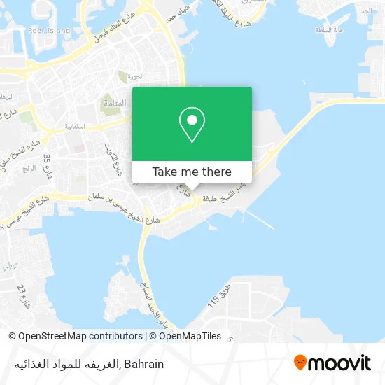 الغريفه للمواد الغذائيه map