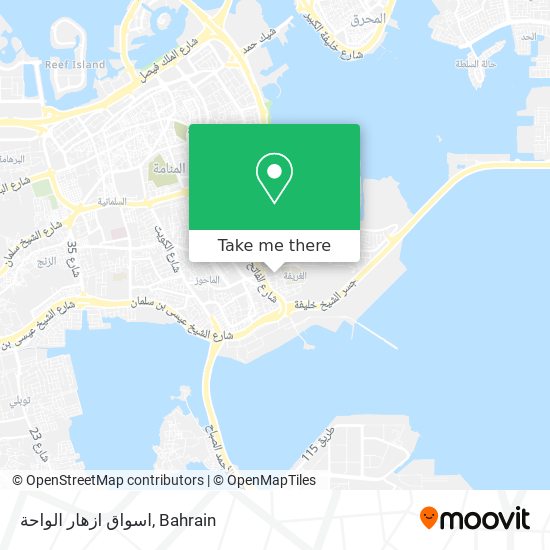 اسواق ازهار الواحة map