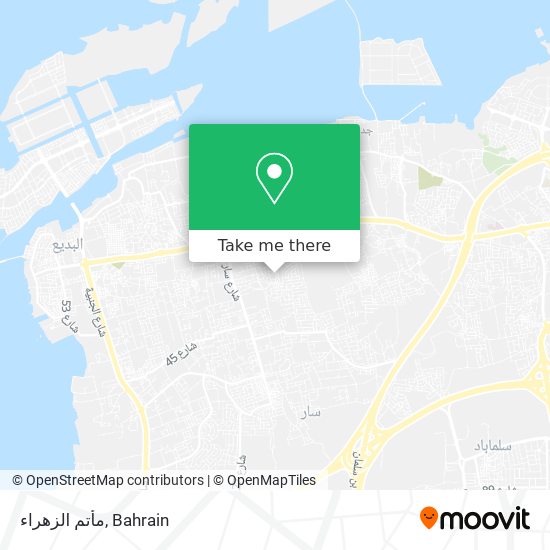 مأتم الزهراء map
