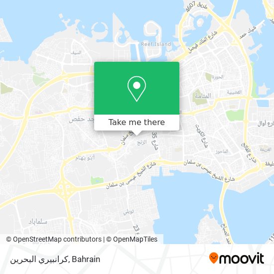 كرانبيري البحرين map