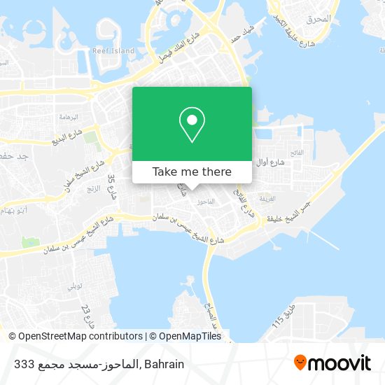 الماحوز-مسجد مجمع 333 map