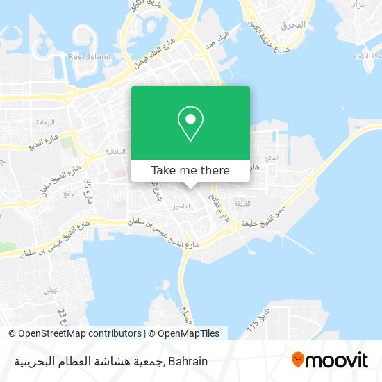 جمعية هشاشة العظام البحرينية map