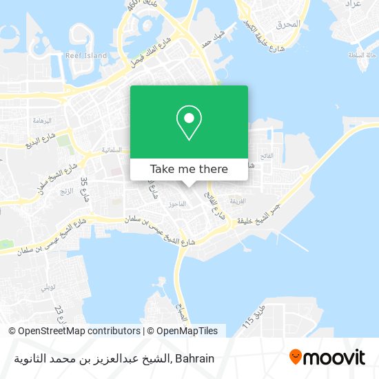 الشيخ عبدالعزيز بن محمد الثانوية map