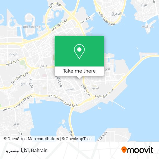 أكايا بيسترو map