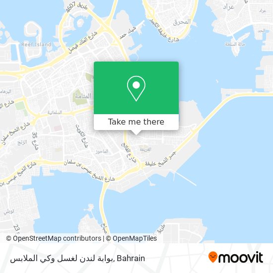 بوابة لندن لغسل وكي الملابس map