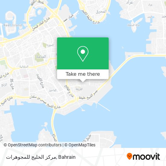 مركز الخليج للمجوهرات map