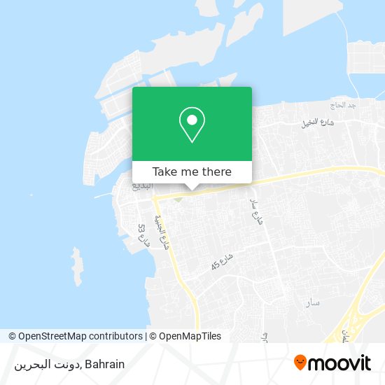 دونت البحرين map