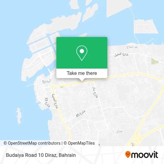 Budaiya Road 10 Diraz map