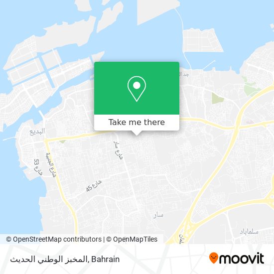 المخبز الوطني الحديث map