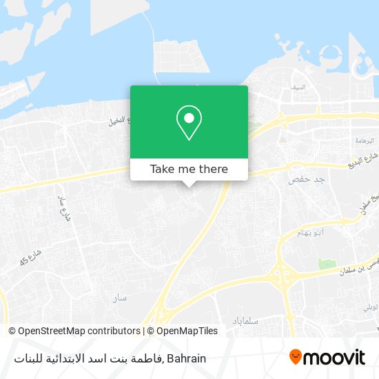 فاطمة بنت اسد الابتدائية للبنات map