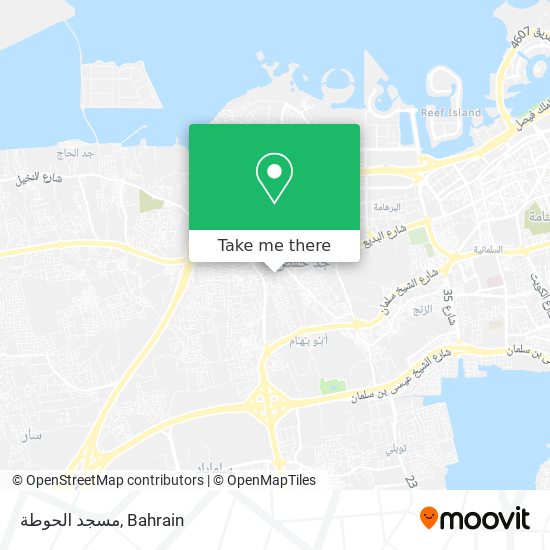 مسجد الحوطة map