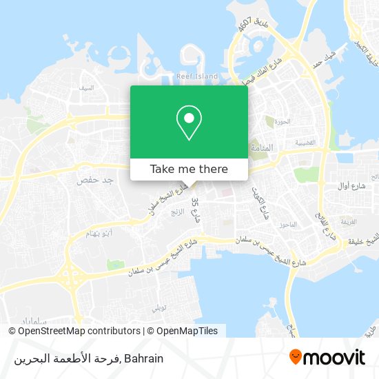 فرحة الأطعمة البحرين map